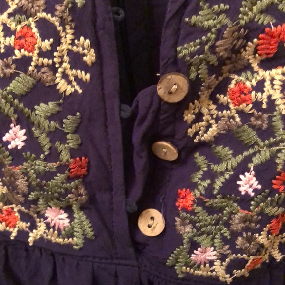 Boho tunic top , short dress, top, embroidered - Picture 4 of 5